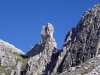 La torre dolomitica del Pupo de San Laurenzo (Pupo di Lozzo) dalle sorgenti di Confìn