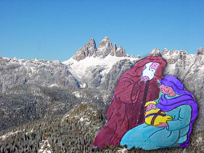 Tre Cime di Lavaredo dal Col Vidal