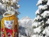 Le Tre Cime di Lavaredo incorniciate fra un larice ed un peccio