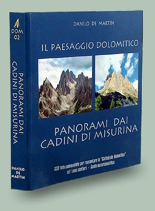 copertina libro Panorami dai Cadini di Misurina - Collana Il paesaggio dolomitico