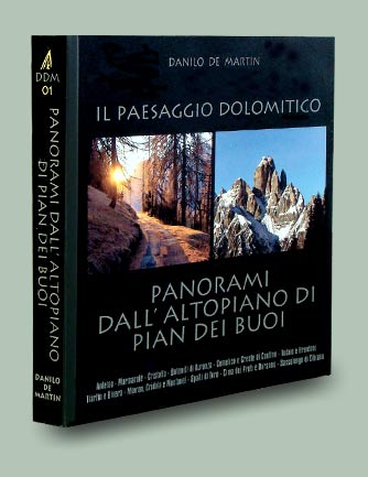 copertina libro Panorami da Pian dei Buoi - Collana Paesaggio dolomitico
