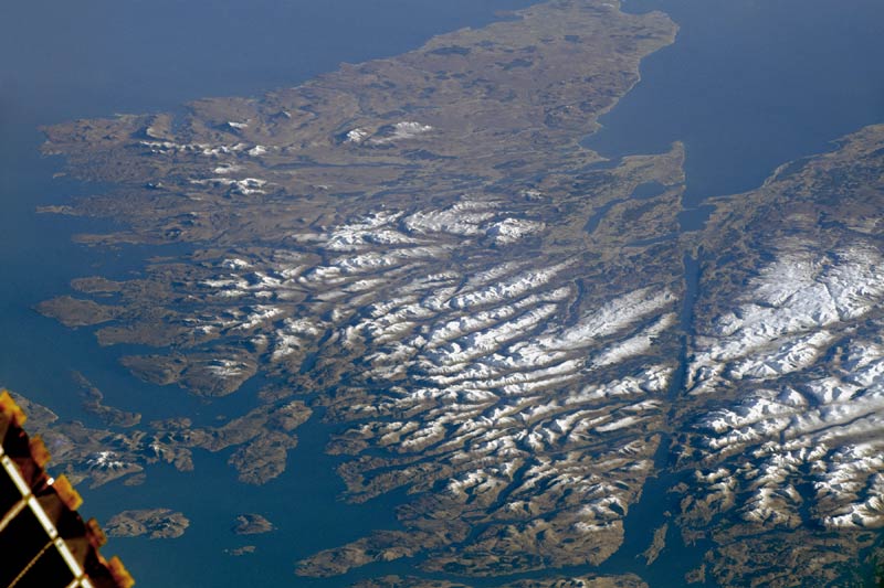 Scottish Highlands catturate dalla ISS, 25 febbraio 2018