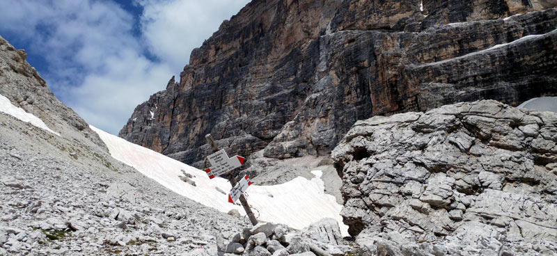 Testata della Val del Marden, sentiero alpino sv. 106