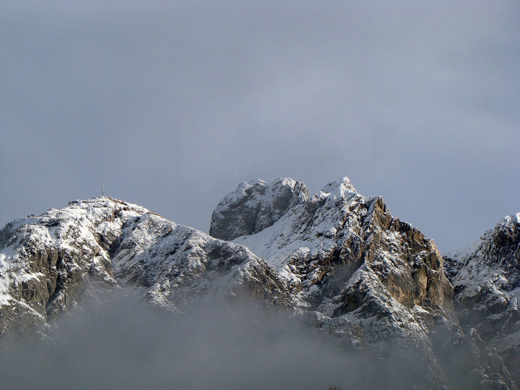 il M. Tudaio seguito dalla Cima Bragagnina e dalla Cima Tudaio da Lozzo di Cadore