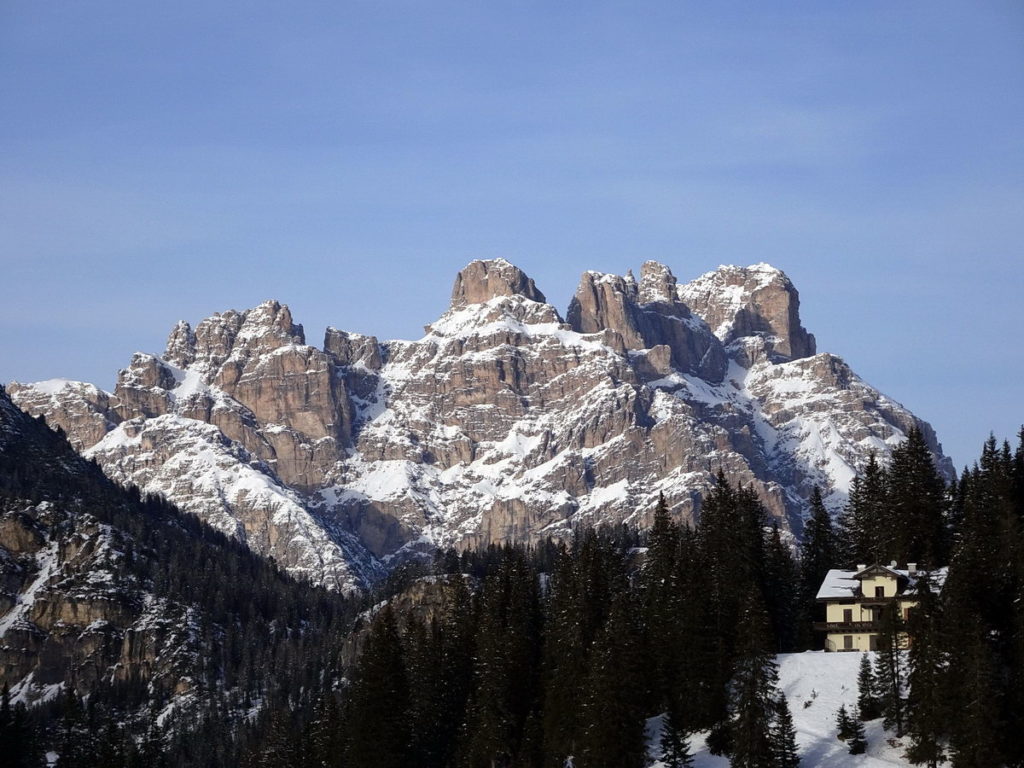 Monte Rudo e Croda dei Rondoi dal lago di Misurina