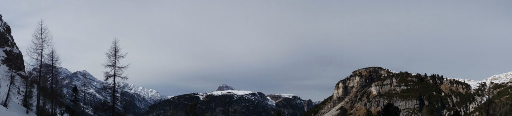 Panoramica dal gruppo del Cristallo al Monte de Fora passando per Monte Piana 