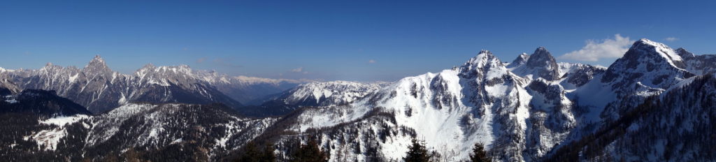 Panorama dalla Terza Media al M. Piova dal M. Verna