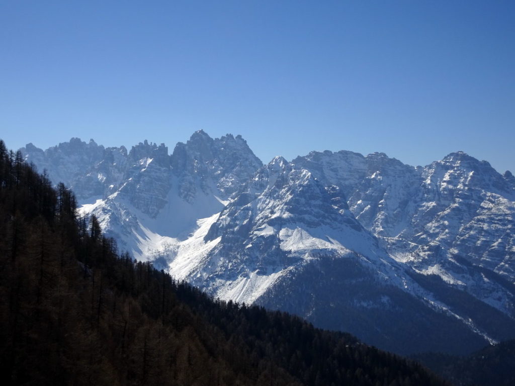 Gruppo del Cridola e sottogruppo del Miaron da casera Doana