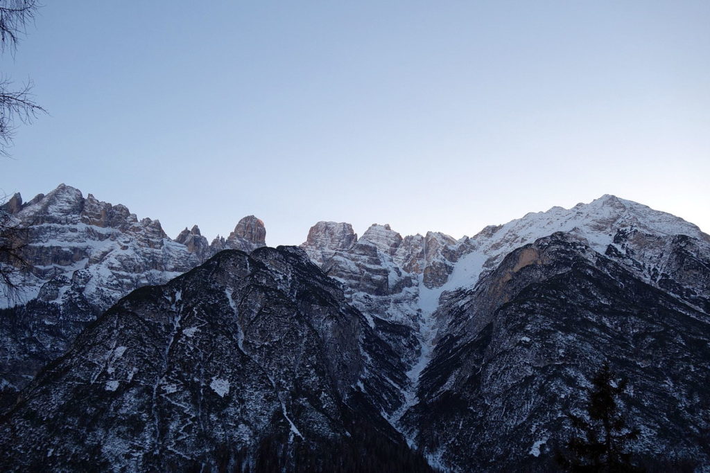 Gruppo del Cristallo con Monte Fumo e Valle della Fontana di Sigismondo