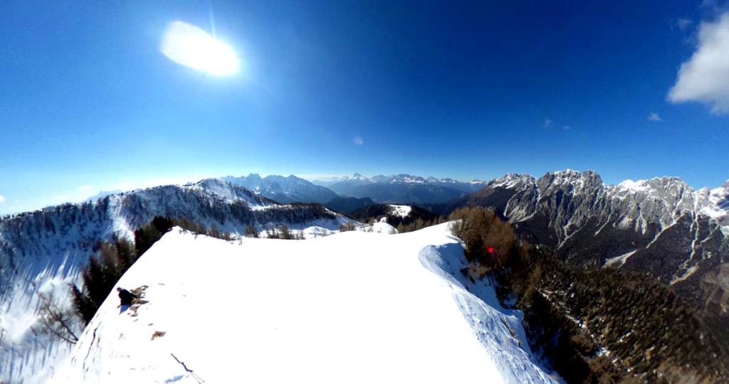 Panoramica da Monte Verna 2106 m (nei pressi di Malga Doana)