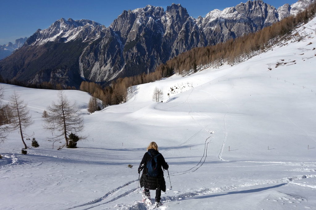 In discesa dal M. Verna verso Crissin, Pupera Valgrande e Cresta dei Castellati