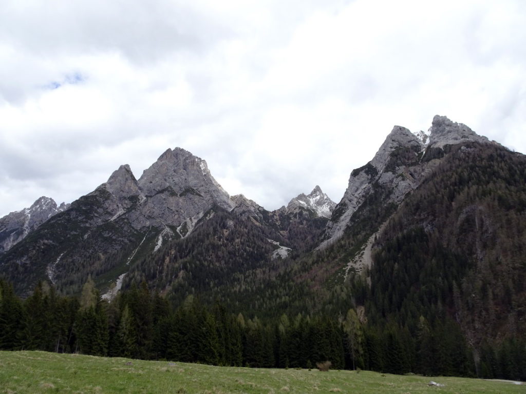 Terza Media, Croda Naie e Terza Grande, Passo Oberenghe, Cresta di Enghe e Creta di Mimoias da Pian de Sire 