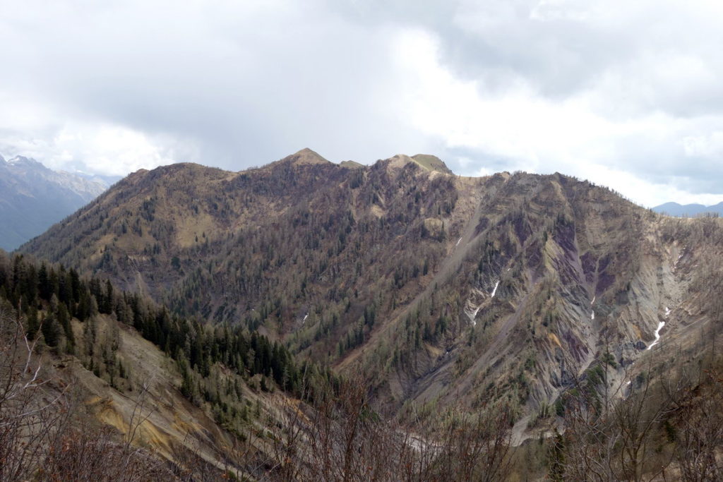 Forcella Rioda e Monte Palon dal Col del Zei