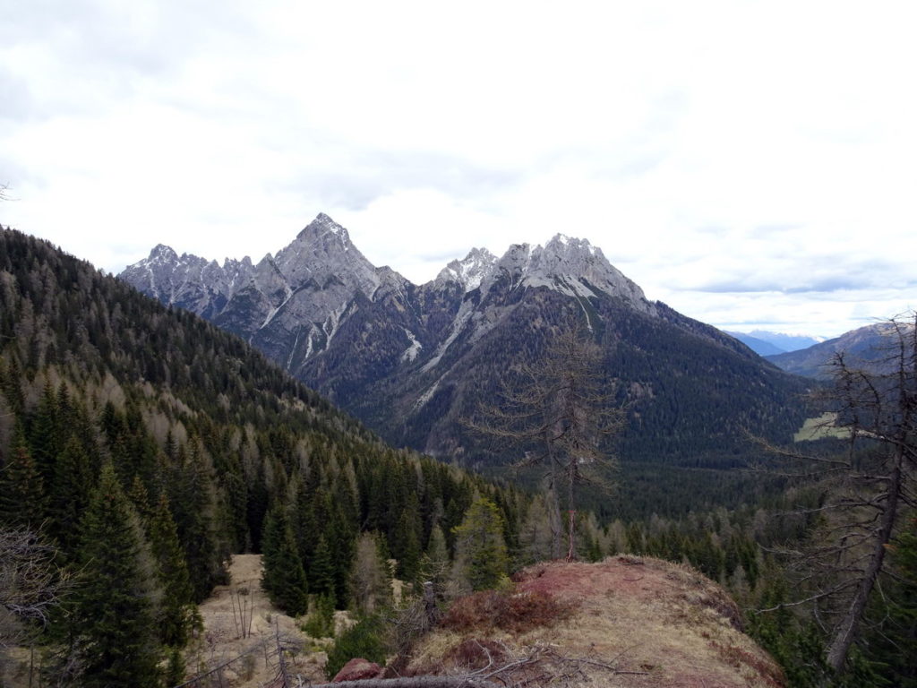 Terza Media, Terza Grande, Cresta di Enghe e Creta di Mimoias da forcella Losco