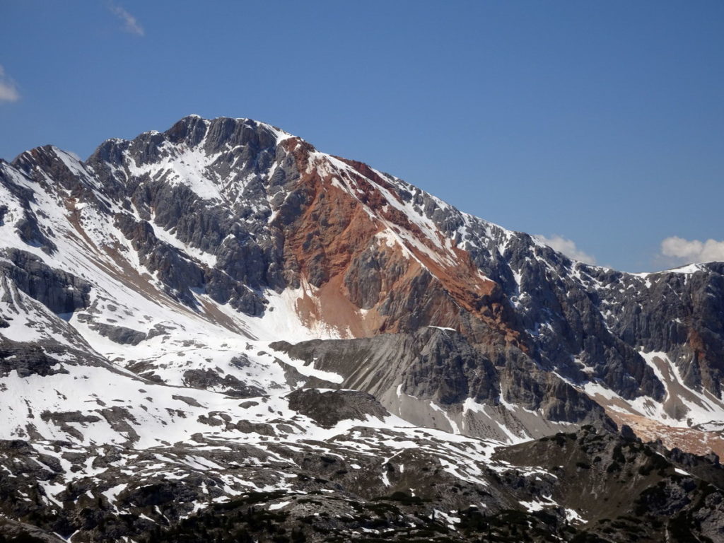 Piccola Croda Rossa dal sentiero n. 40 per il Picco di Vallandro