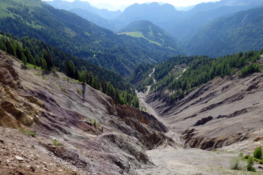 Frana (e sito geologico) sul Rio Felempecle