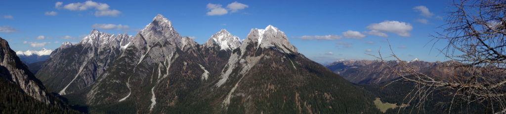 Panorama dalla Terza Piccola al Col Cervera