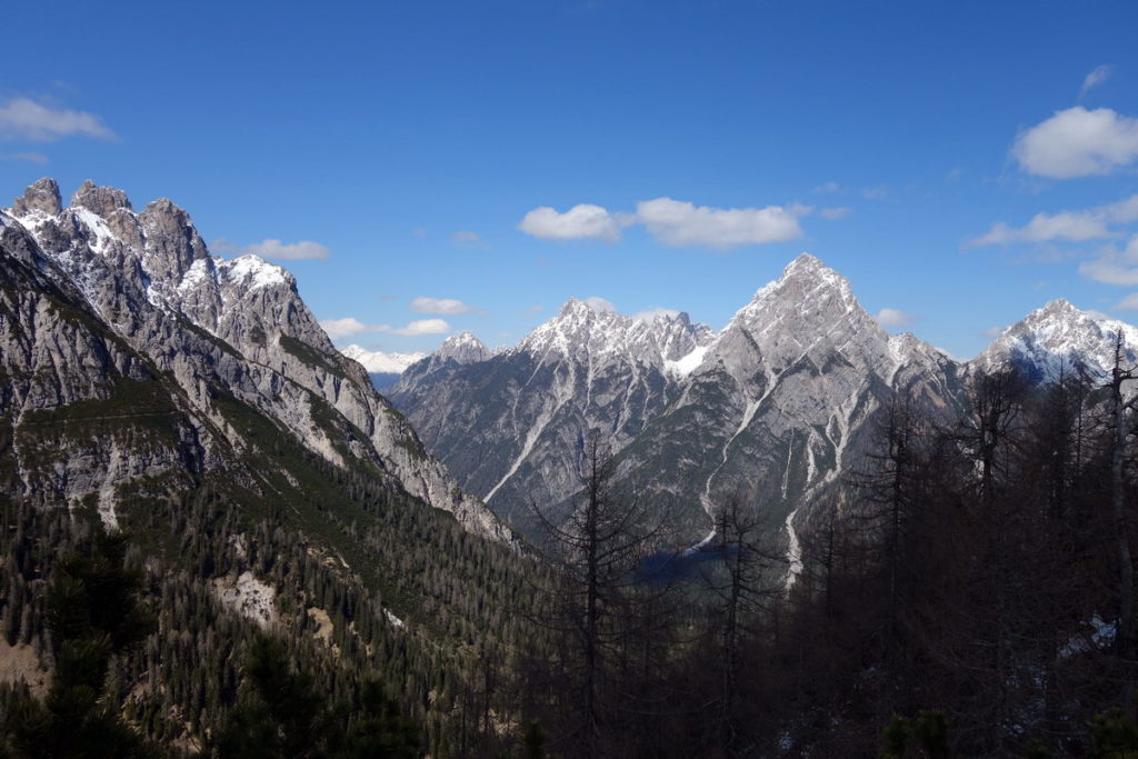 Monte Cornon, Terza Piccola, Media e Grande, passo Oberenghe e Cresta di Enghe dai fianchi ovest di M. Losco 